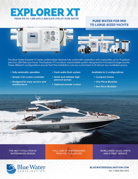 Introducing the Fully Automatic Explorer XT Watermaker | Blue Water ...
