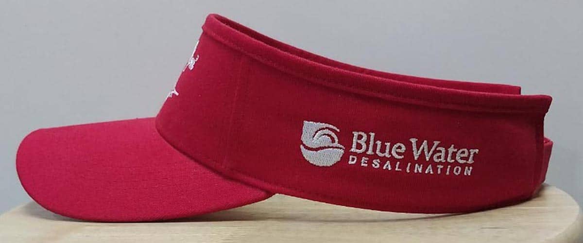 BWD WHITE MARLIN OPEN RED VISOR